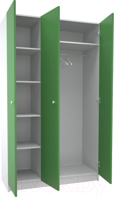 Шкаф МДК Феникс СК3Ф-З 3-х створчатый 1980x1200x490 (зеленый) - фото