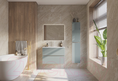 Тумба под умывальник ЗОВ Лира 60 / L60MW0MAGVA (адриатик)