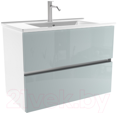 Тумба под умывальник ЗОВ Лира 70 / L70MW0MAGVA (адриатик) - фото