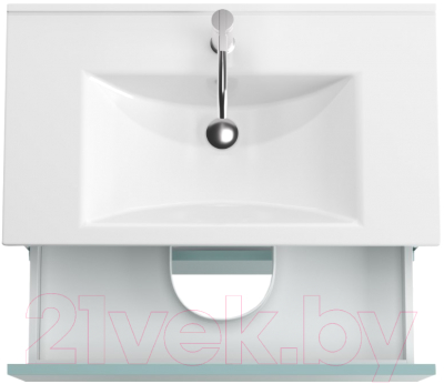 Тумба под умывальник ЗОВ Лира 80 / L80MW0MAGVA (адриатик)