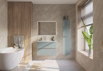 Тумба под умывальник ЗОВ Лира 80 / L80MW0MAGVA (адриатик)