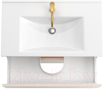 Тумба под умывальник ЗОВ Лира 70 / L70MW0MTGVG (тальк)