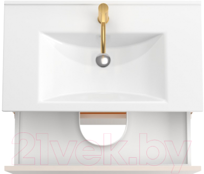 Тумба под умывальник ЗОВ Лира 90 / L90MW0MTGVG (тальк)