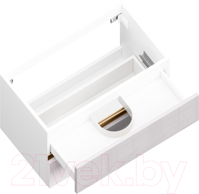 Тумба под умывальник ЗОВ Лира 120 / L120MW0MTGVG (тальк)