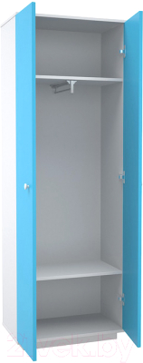 Шкаф МДК Феникс ГШ3Ф-Г 2-х створчатый 1800x650x370 (голубой) - фото