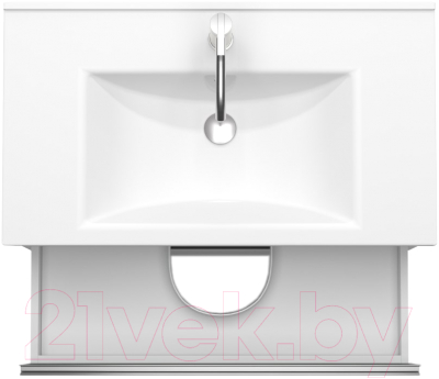 Тумба под умывальник ЗОВ Парма 70 / P70LWP0MHMC1A (белый/галифакс)