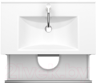 Тумба под умывальник ЗОВ Парма 90 / P90LWP0MHMC1A (белый/галифакс)