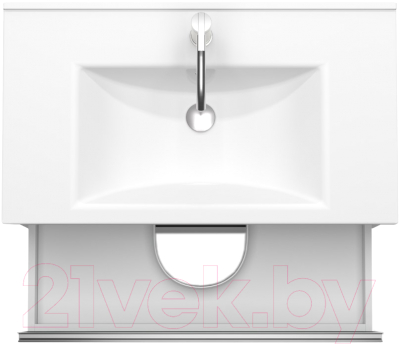 Тумба под умывальник ЗОВ Парма 90 / P90LC0MSMC1A (сталь/каштан)