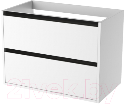 Тумба под умывальник ЗОВ Парма 70 / P70LWP0MWMC1B (белый матовый) - фото