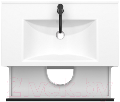 Тумба под умывальник ЗОВ Парма 80 / P80LWP0MWMC1B (белый матовый)