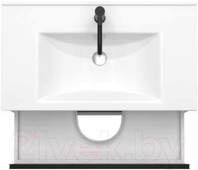 Тумба под умывальник ЗОВ Парма 100 / P100LWP0MWMC1B (белый матовый)