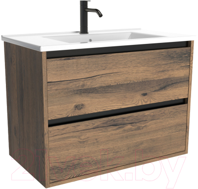 Тумба под умывальник ЗОВ Парма 100 / P100LA0MAMC1B (аттик) - фото