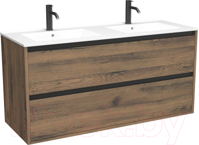 Тумба под умывальник ЗОВ Парма 120 / P120LA0MAMC1B (аттик) - фото