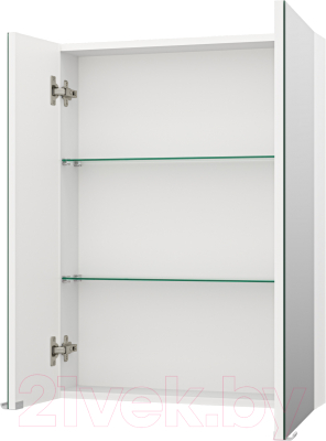 Шкаф с зеркалом для ванной Misty Аура 60 / Э-Аур02060-01