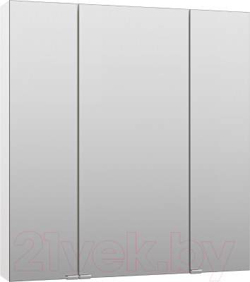 Шкаф с зеркалом для ванной Misty Аура 75 / Э-Аур02075-01