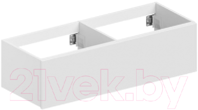 Тумба под умывальник ЗОВ Кито 120 / K120LW0MWM (белый матовый) - фото