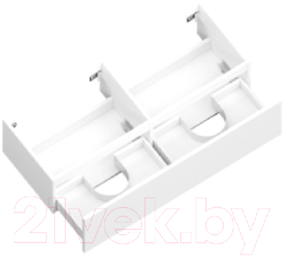 Тумба под умывальник ЗОВ Кито 120 / K120LW0MWM (белый матовый)