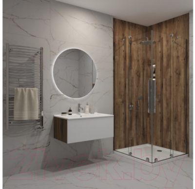 Тумба под умывальник ЗОВ Кито 70 / K70LA0MWM (аттик/белый матовый)