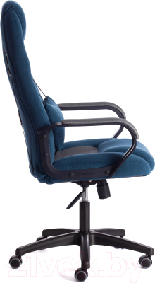 Кресло геймерское Tetchair Driver флок (ткань синий/серый 32/TW-12)