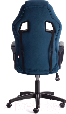 Кресло геймерское Tetchair Driver флок (ткань синий/серый 32/TW-12)