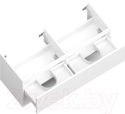 Тумба под умывальник ЗОВ Кито-2 120 / 2K120LW0MWM (белый матовый)