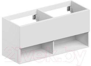 Тумба под умывальник ЗОВ Кито-2 120 / 2K120LA0MWM (аттик/белый матовый) - фото