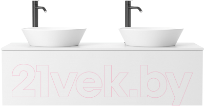 Тумба под умывальник ЗОВ Кито 120 / K120LW0MWMC (белый матовый)