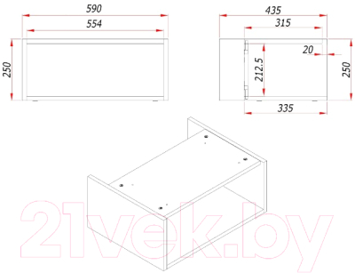Тумба под умывальник ЗОВ Кито-2 60 / 2K60LW0MWMC (белый матовый)