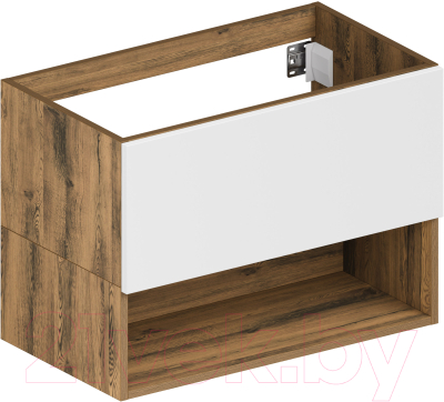 Тумба под умывальник ЗОВ Кито-2 100 / 2K100LA0MWMC (аттик/белый матовый) - фото