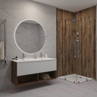 Тумба под умывальник ЗОВ Кито-2 120 / 2K120LA0MWMC (аттик/белый матовый)