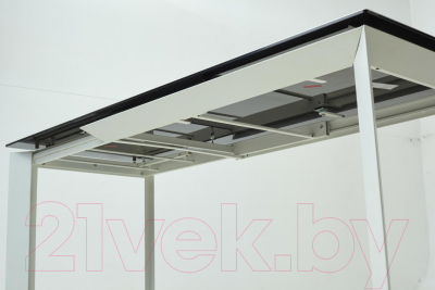 Обеденный стол M-City Cremona 160 KL-188 / DECDF501TKL188WHT160 (контрастный мрамор/белый)