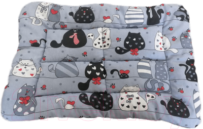 Матрас для животных Happy Friends Коты серые №3 / stm 576 - фото