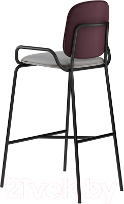 Стул барный Latitude Ror 2 Frame / RORBCH2FRBKVLRDPRPLWGR (черный/пурпурный/серый)