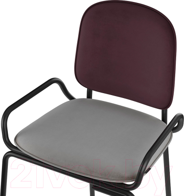 Стул барный Latitude Ror 2 Frame / RORBCH2FRBKVLRDPRPLWGR (черный/пурпурный/серый)