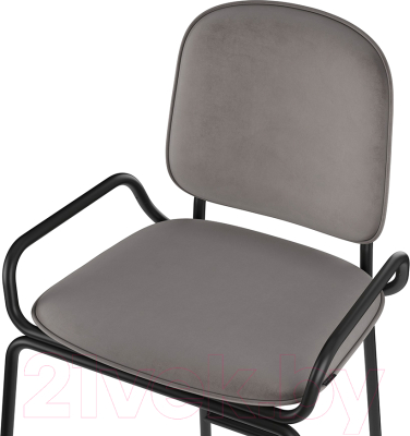 Стул барный Latitude Ror 2 Frame / RORBCH2FRBKVLRGR (черный/серый)