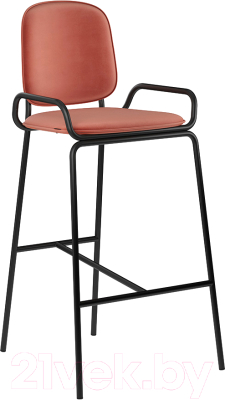 Стул барный Latitude Ror 2 Frame / RORBCH2FRBKVLRDRD (черный/темно-красный) - фото
