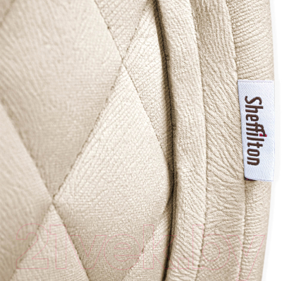 Стул барный Sheffilton SHT-ST31-C4/S80-1 (кремовый/прозрачный лак/черный муар)