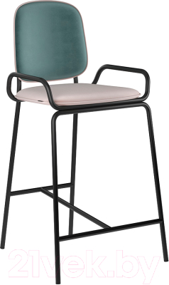 Стул барный Latitude Ror 2 Frame / RORBSCH2FRBKVLRGRNPK (черный/зеленый/розовый) - фото