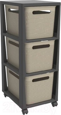 Комод пластиковый Rotho Brisen Tower / 1049707422 - фото