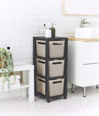 Комод пластиковый Rotho Brisen Tower / 1049707422