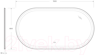 Зеркало Cezares CZR-SPC-GIUBILEO-1500-800-TCH-WARM