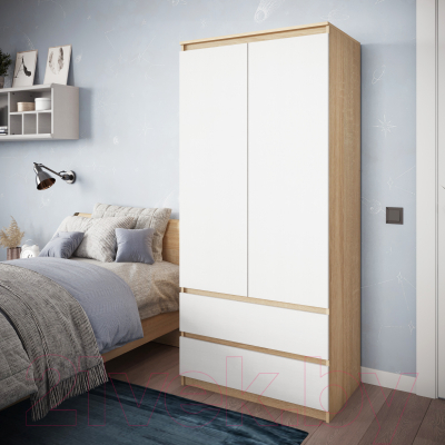 Шкаф ГМЦ ШК-2 (дуб сонома/белый)