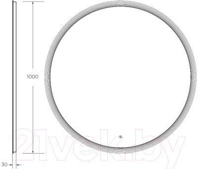 Зеркало Cezares CZR-SPC-ECO-1000-LED-TCH