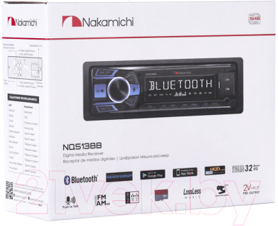 Бездисковая автомагнитола Nakamichi NQ513BB