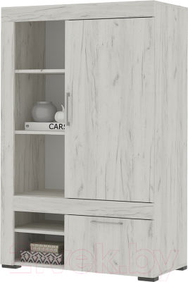 Шкаф Стендмебель Гранд ШК 3 (дуб крафт белый) - фото