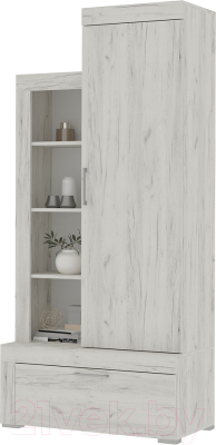 Шкаф Стендмебель Гранд ШК 5 (дуб крафт белый) - фото