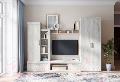 Шкаф Стендмебель Гранд ШК 5 (дуб крафт белый)