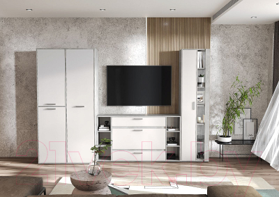 Комод Стендмебель Денвер КМ 02 (белый/ателье светлое)