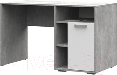 Письменный стол Стендмебель Денвер СТ 01 (белый/ателье светлое) - фото