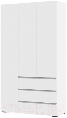 Шкаф Стендмебель Хелен ШК 06 (белый/белый) - фото